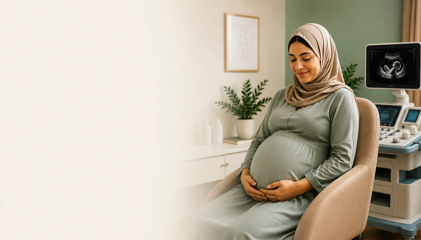 Illustration of pregnancy follow-up care